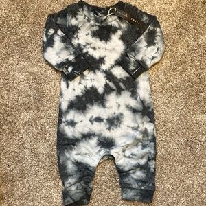 Miki Miette Black and White Cloud jumpsuit 3 months NWT SOLD AT NORDSTROMS